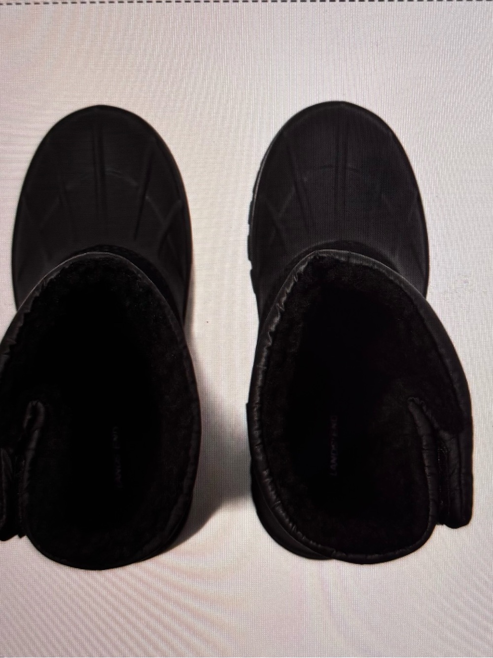 Lands' End Kids' Frost Black Insulated Waterproof Snow Boots Size 5 - Picture 2 of 6